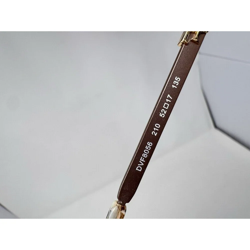 Diane von Furstenberg DVF8056 Eyeglass Frames Only Brown Gold 210 52-17-135